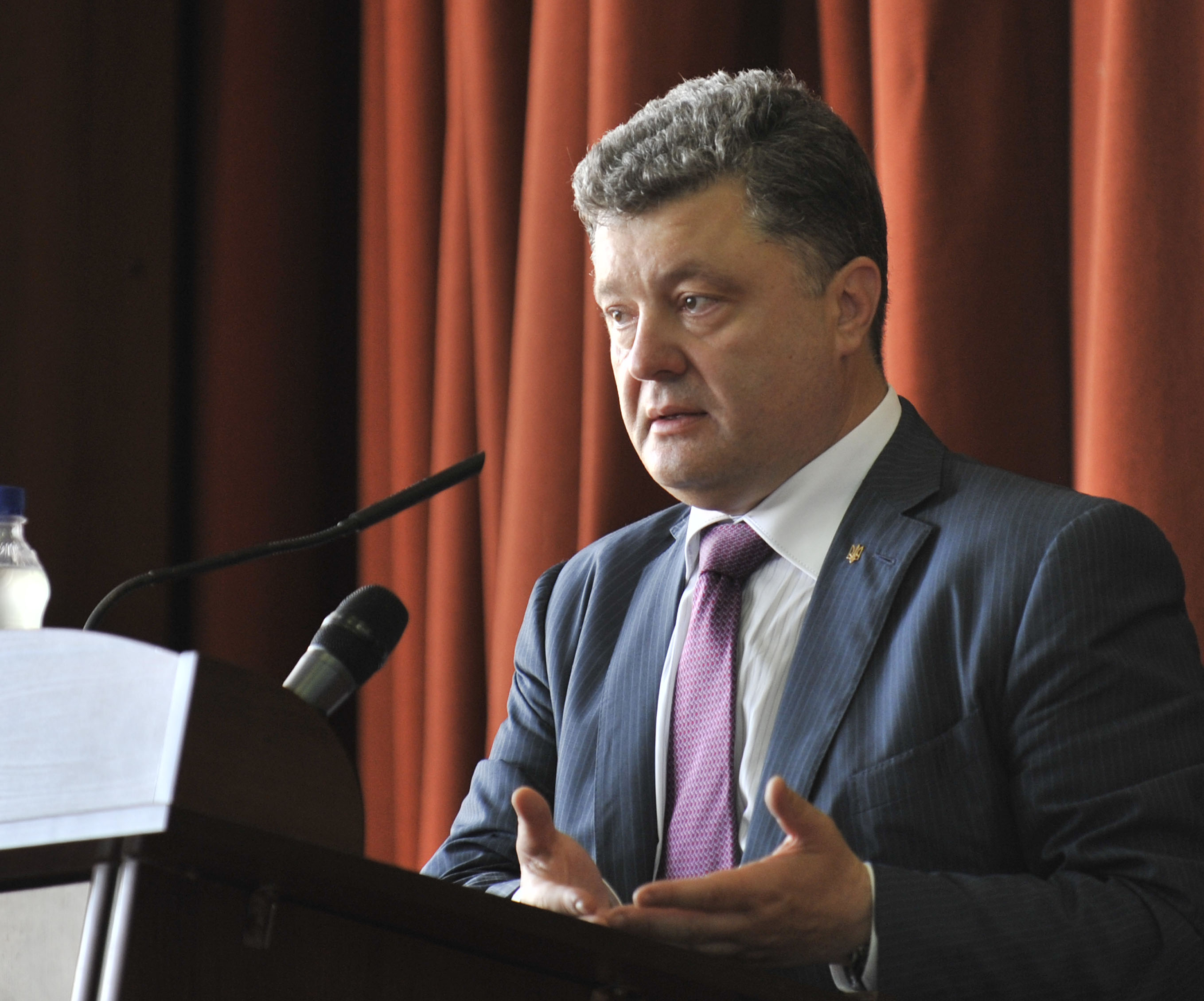 Wahlkampfauftritt von Petro Poroschenko in Lemberg / Mykola Lazarenko, n-ost