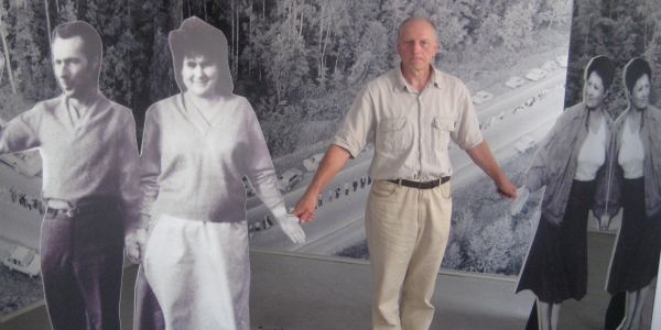Mitorganisator Dainis Ivans, hier im Rigaer Volksfrontmuseum, stand am 23. August 1989 als Teil der Menschenkette genau auf der estnisch-lettischen Grenze / Birgit Johannsmeier, n-ost