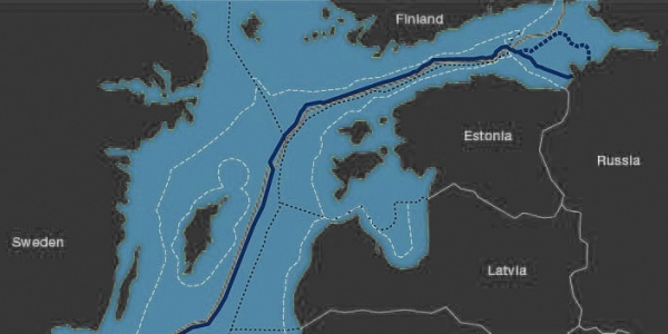 Karte des Betreibers Nord Stream2 die den geplanten Verlauf zeigt. 
