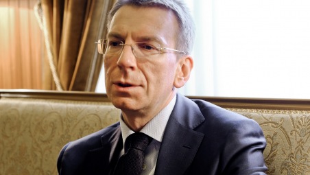 Der lettische Außenminister Edgars Rinkevics. / Foto: Gunta Podina