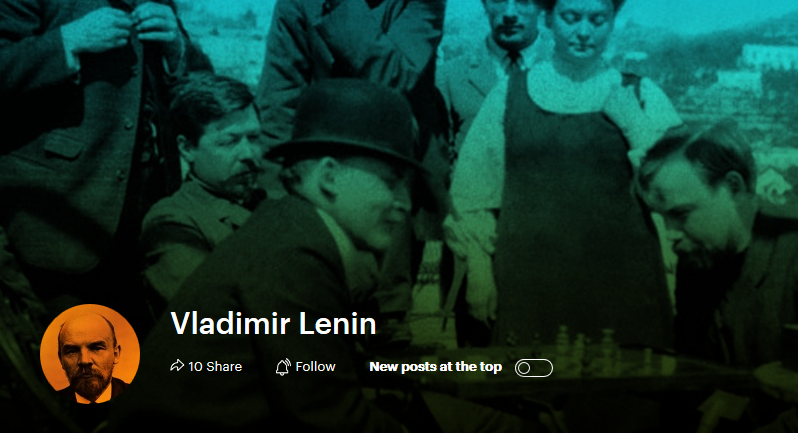Das Profil des Revolutionsführers Lenin: Die multimediale Geschichtschronik &quot;Project 1917&quot; basiert auf der Simulation eines soziales Netzwerks zur Revolutionszeit. / Screenshot: project1917.com