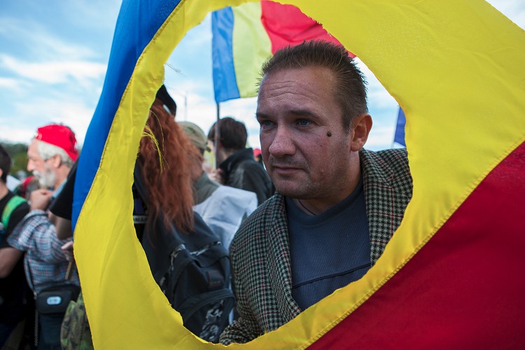 Proteste gegen den Sparkurs in Rumänien / George Popescu, n-ost