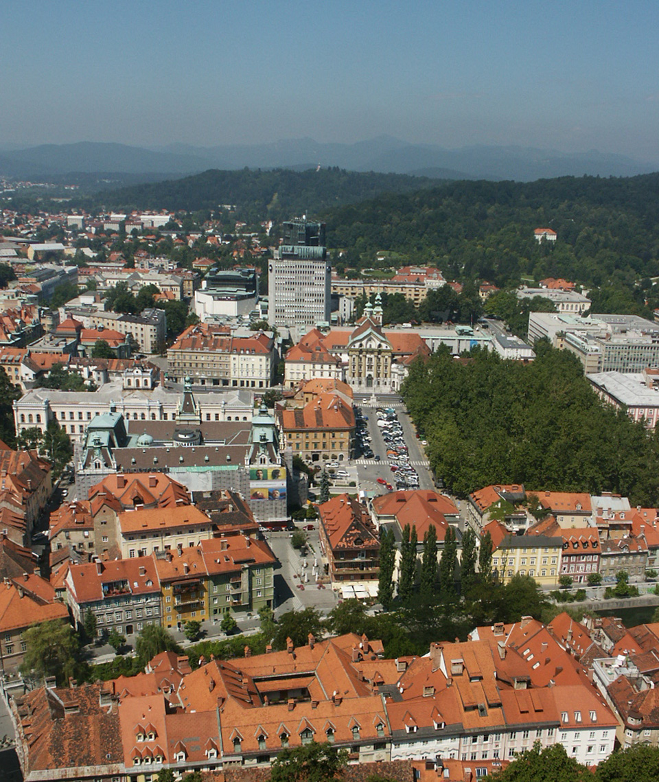 In Lubljana, der Hauptstadt Sloweniens spürt man derzeit die Krise besonders stark. / Jan Opielka, n-ost