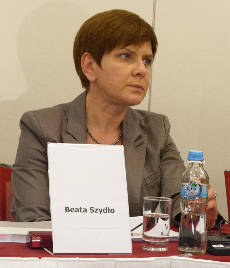 Beata Szydlo hat die polnischen Parlamentswahlen klar für sich und die nationalkonservative PiS entschieden / Foto: Plotr Drablk CC BY 2.0