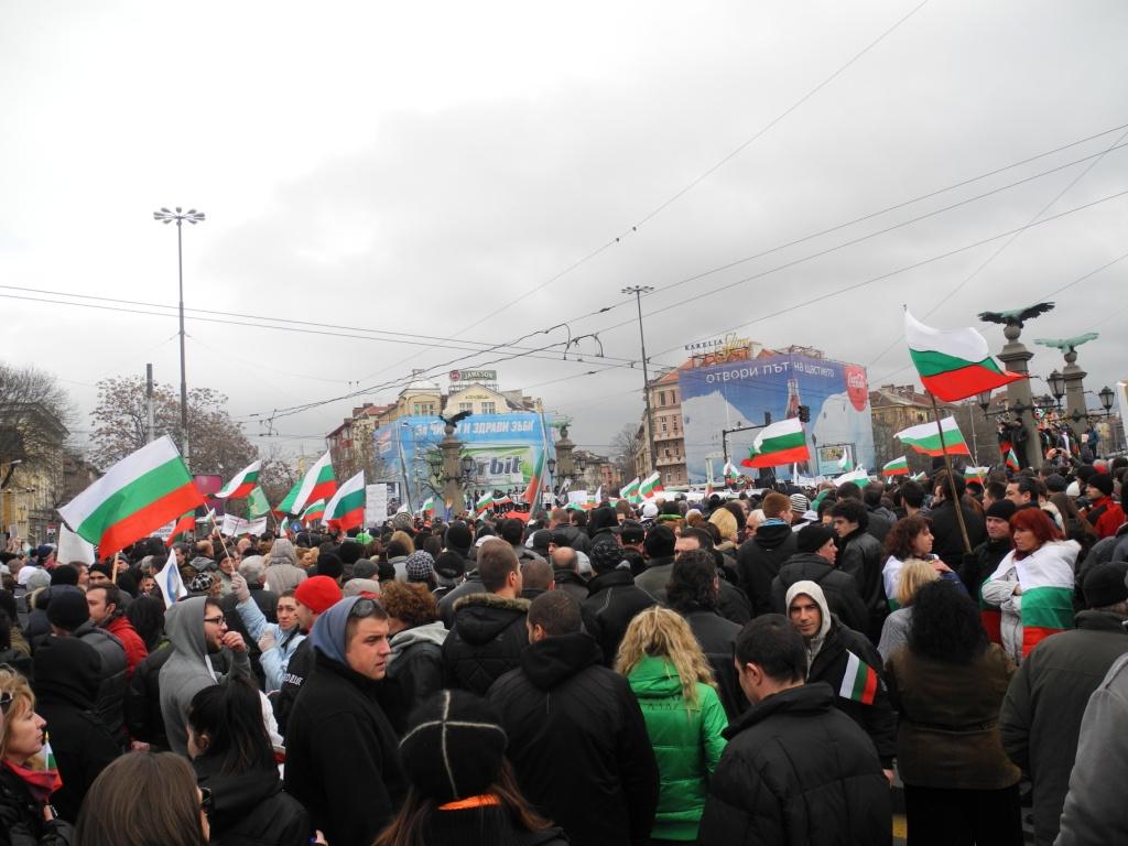 Massenproteste in Sofia / Frank Stier, n-ost