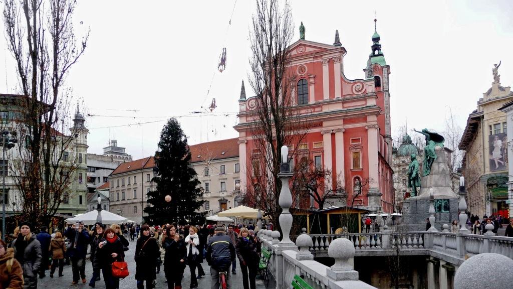 Innenstadt von Ljubljana / Simon Riesche, n-ost