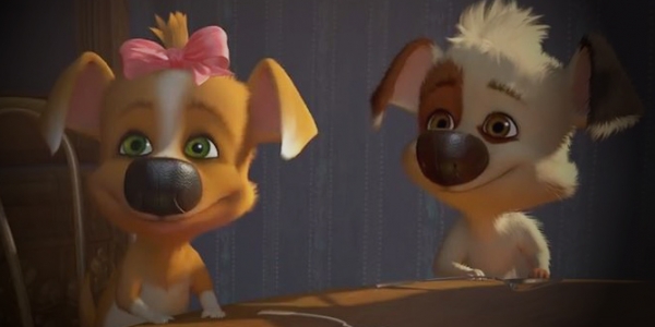 Selbst harmlose Zeichentrickfilme wie „Belka und Strelka” dürfen nicht mehr im ukrainischen Fernsehen gezeigt werden. / Foto: Screenshot; youtube.com/watch?v=Nf_G-Mr75Tc: „Белка и Стрелка - Озорная семейка - Тётя Мотя”