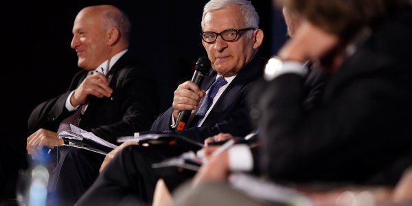 PO-Kandidat Jerzy Buzek bei einer Veranstaltung in Katowice / Andrzej Marczuk, n-ost