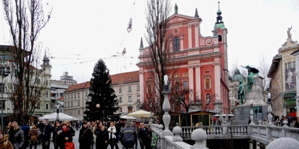 Innenstadt von Ljubljana / Simon Riesche, n-ost